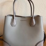 Michael Kors Mercer Pearl Grey Medium Satchel Gray Size One Size Photo 0