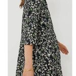 Tuckernuck Verdant Iris Royal Shirt Dress Size S NWT Cotton Floral Pockets Black Photo 4