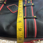 Claudia G Leather Satchel/ Crossbody Bag Made in Colombia Excellent Condition Black Photo 12