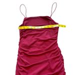 Hello Molly Burgundy Ruched Dress - Size S Photo 6