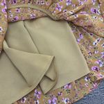 Tularosa  revolve Mustard Yellow Floral Ruffle Mini Dress Long Sleeve XS Photo 8