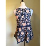 American Eagle  Outfitters Floral Lace  Peplum Tank Top small boho‎ whimsi Y2K Photo 1