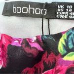 Boohoo FLORAL OFF THE SHOULDER FRILL MIDI DRESS Size 14 NWT Photo 4