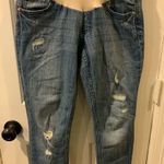 Indigo Blue Blue Indigo by Motherhood Distressed Maternity Jean Photo 0