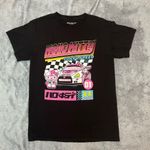 Hello Kitty  Black Race Car Tokyo Drift Speed Japanese Graphic Tshirt Size Small Photo 1