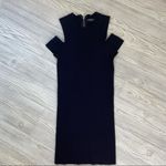 Moda Few  Black Ribbed Bodycon Dress Photo 5