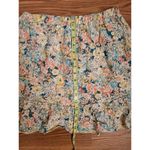 Solitaire  Sz L Floral Eyelet Ruffle Cottage Summertime Boho Peasant Mini Skirt Photo 2
