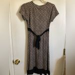 Motherhood 🌞 Maternity Black & Tan Geometric Print Short Sleeve Midi Dress #O Photo 6