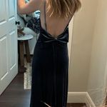 Revelry Steph Velvet Bridesmaid Dress Blue Size 2 Photo 3