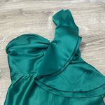 Hello Molly Teal One Shoulder Dress Photo 1