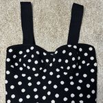 EXPRESS Y2K  Babydoll Top Size XS Black Tank Polka Dot Knit 2000s Top coquette Photo 3
