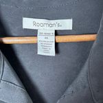 Roaman's 2XL Oversized Shacket Button Up Tunic Top Sueded Green/Gray Neutral Size XXL Photo 1