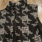 Columbia  Fleece Vest Women’s Size M Black Geometric Full-Zip Outdoors Hiking Photo 1