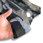 Love moschino Black Olive Gray Abstract Bodycon Dress - Size 12 Photo 4