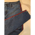 Universal Threads Universal Thread Women’s Skinny Jeans Size 10/30R Blue Denim with Red Side Strip Photo 3