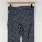 Betabrand Beta Brand Petite XS Blue Geometric Printed Stretch Pull On Straight Leg Pants Photo 7