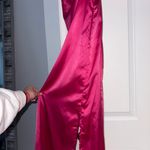 Charlie Holiday Pink Silk Midi Dress Photo 8