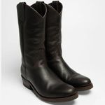 Durango  Women’s Black Leather Pull On Cowboy Boots size 5 Photo 0