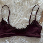 SKIMS Skim Fits Everybody Lace Scoop Bralette Oxblood Size Small Photo 0