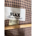Flax  By Jeanne Engelhart Plaid Tunic Top Small Rayon Acetate Photo 1