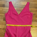 Sam Edelman Pink Crop Jumpsuit Sleeveless V-neck Belt Pockets Women’s 8 Photo 2