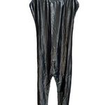 Dreamgirl Shiny Foil Unitard Costume Black Size Medium Large Photo 0