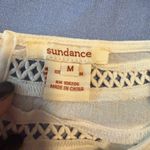 Sundance  Cream Pleated Embellished Bib Collar Blouse Photo 5