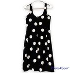 Karl Lagerfeld KARL LAGERFIELD size 4 women's dress black white dots lined zips closed up back Photo 7
