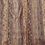 Isabella Viscose Rectangle‎ Wrap Scarf Brown Paisley India Photo 3