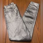 We The Free Free People Phoenix Coated High-Rise Skinny Jeans in Silver Size 27 Photo 14