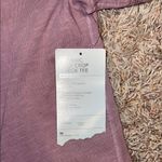 Athleta NWT  organic cotton Mauve V-Neck Women's crop Top sz M Photo 3