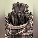 Hydraulic  plaid jacket, black gray white purple, size Small Photo 6