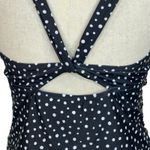 Cupshe Large Tankini Swim Top Keyhole Polka-Dot Padded Cups Ruched Scalloped Photo 4