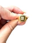 SHAY Diamond Baguette Pinky Ring Yellow Gold/Diamond Gold Photo 3
