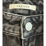 PacSun  Mom Jean Womens Size 26 Black Washed High Rise Slim Taper Denim Pants Photo 5
