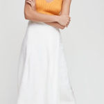 Wilfred  Aritzia Silana Linen Cotton Blend Midi Wrap Skirt in White Size XS Photo 0