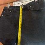 Madewell High-Rise Denim Shorts Lunar Wash Black Dark Gray Raw Hem NEW Size 28 Photo 6