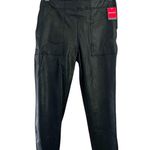 Spanx NWT Faux Leather Jogger Track Pants Black Sz XL Photo 2