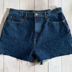 VS PINK High Waist Cutoff Jean Denim Shorts Size 30 NEW with tags Blue Photo 0