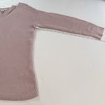 LL Bean Pink V Neck Shaker Stitch Pullover Cotton Sweater size MEDIUM Photo 7