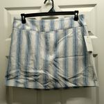 Zac & Rachel Women's Size 14 Blue & White Striped Stretch Comfort Pull Photo 0