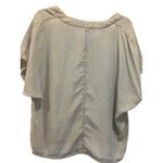 Daniel Cremieux Cremieux Womens Blue Tie Front Button Down Top Blouse Shirt - Size L Photo 4