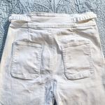 Hudson Jeans Hudson Wide Leg Front Seam White Ankle Crop Jeans with Attached Tie – Size 8💛 Photo 7