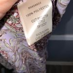 Max Studio  Lavender Floral Long Sleeve V-Neck Short Dress Small Photo 11