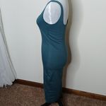 Cotton On teal kimi scooped bodycon midi dress size small Photo 6
