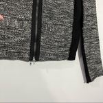 Eileen Fisher Collarless Ponte Tweed Zip Blazer Jacket Size Small Photo 5