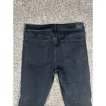American Eagle super stretch hi rise slim flare black denim jeans size 14 short Photo 13