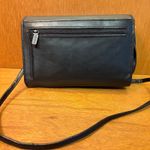 VTG Buxton Black Leather Velvet Touch Cowhide Wallet/Crossbody Bag Photo 4