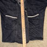 POL  open front embroidered lace washed‎ black oversized cardigan size S Photo 8