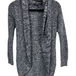 Derek Heart  Open Front Knit Cardigan Sweater Grey Marled Size Small Photo 0